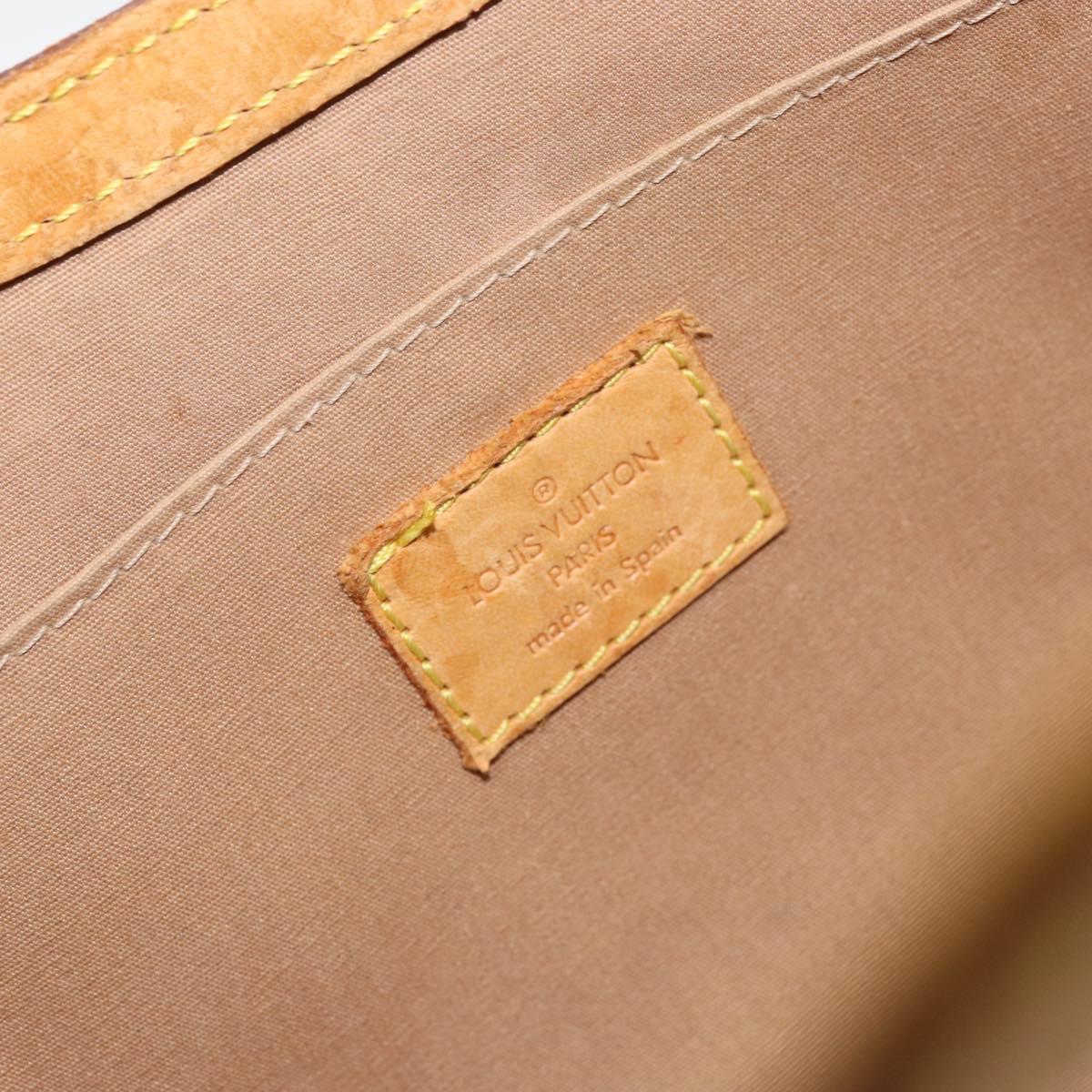 LOUIS VUITTON Monogram Vernis Roxbury Drive Bag 2Way Noisette M91372 Auth 153213