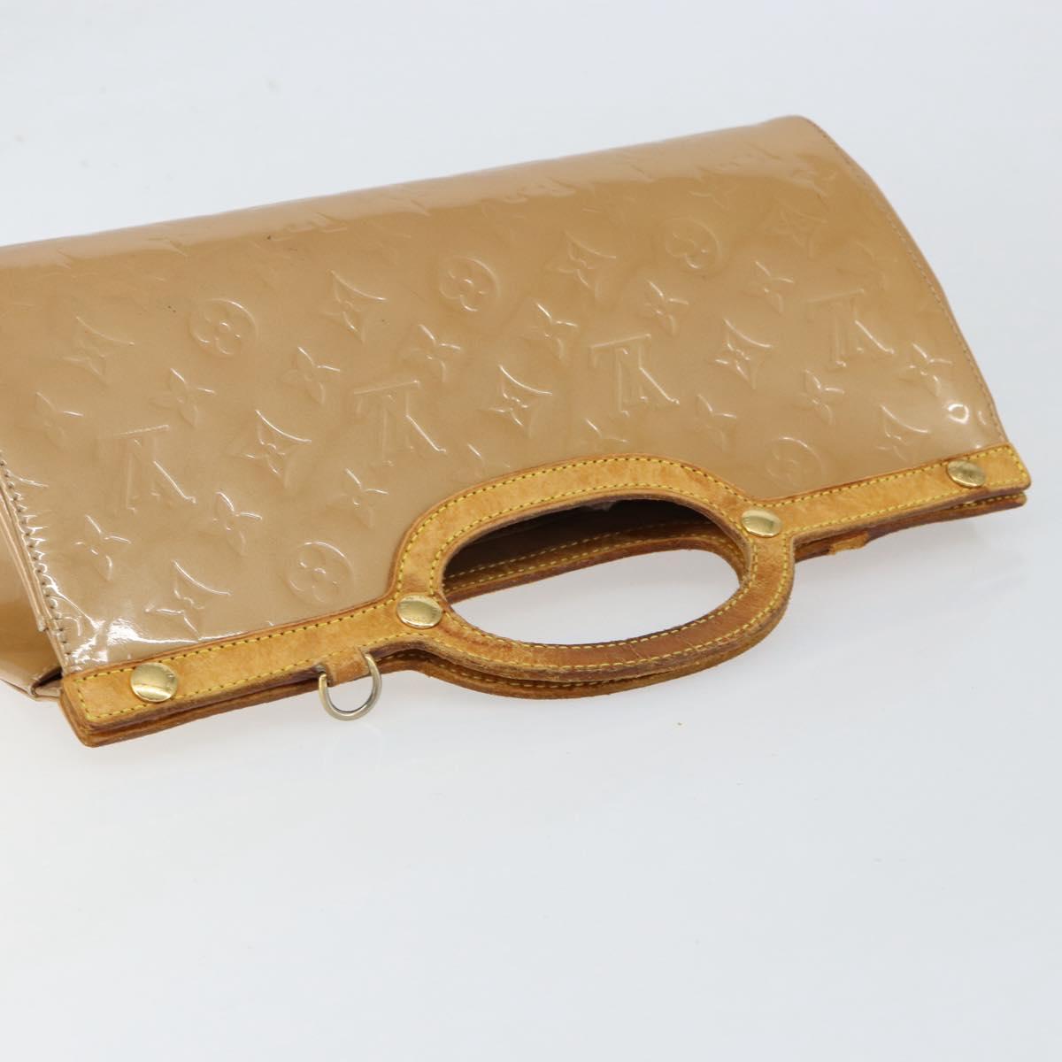 LOUIS VUITTON Monogram Vernis Roxbury Drive Bag 2Way Noisette M91372 Auth 153213