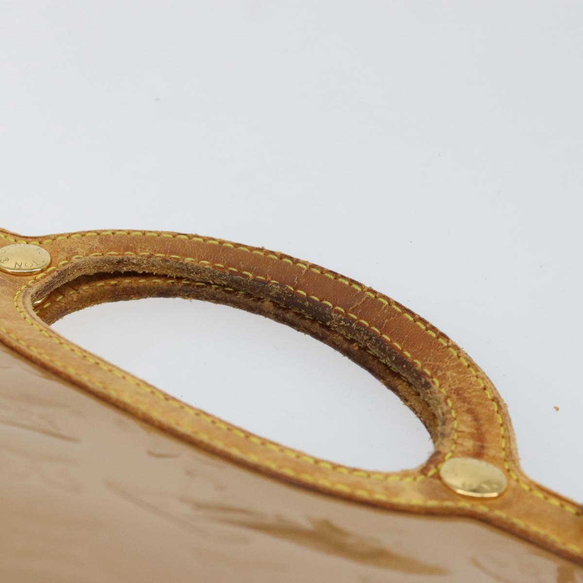 LOUIS VUITTON Monogram Vernis Roxbury Drive Bag 2Way Noisette M91372 Auth 153213