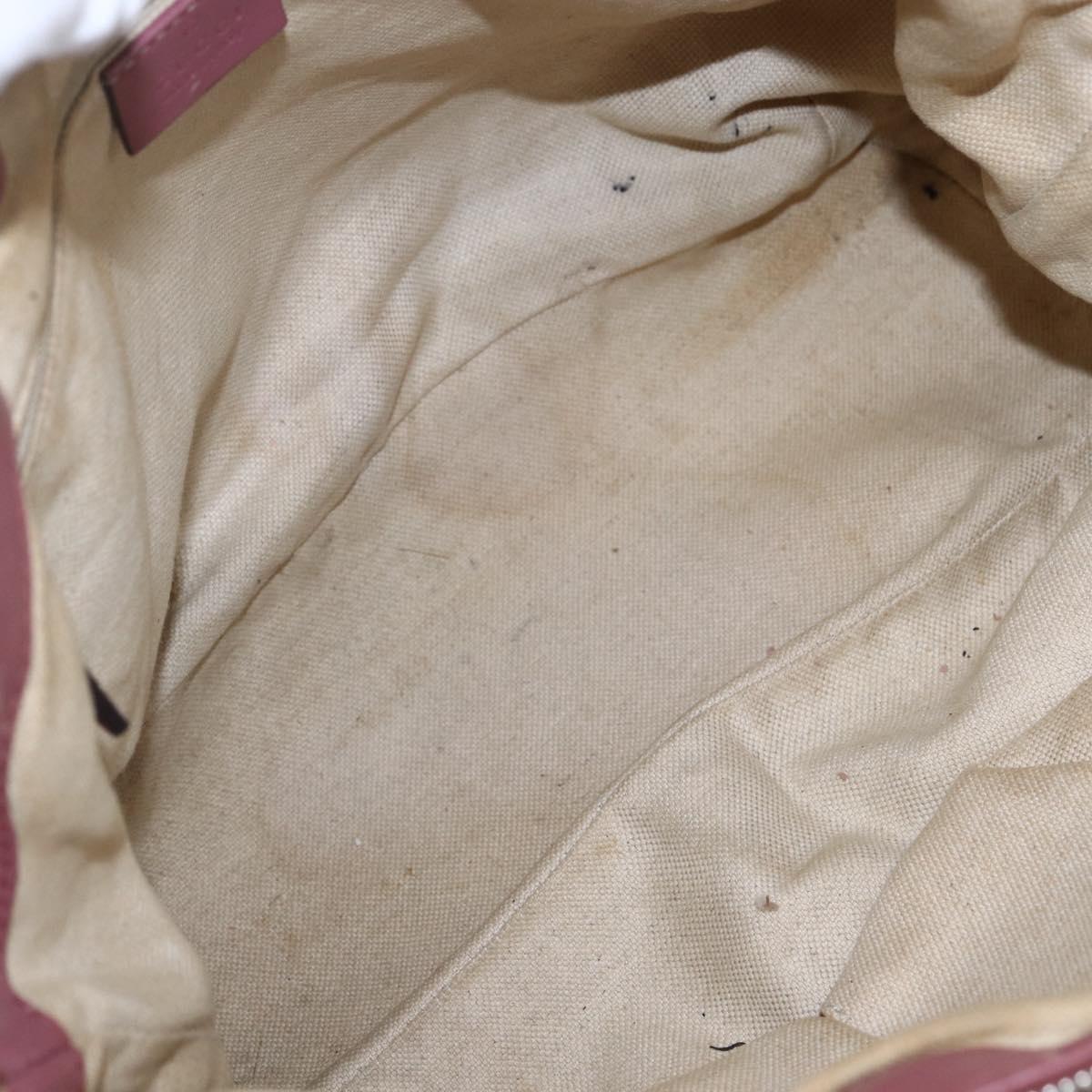 GUCCI GG Canvas Sukey Hand Bag Beige Gold 247902 Auth 153224