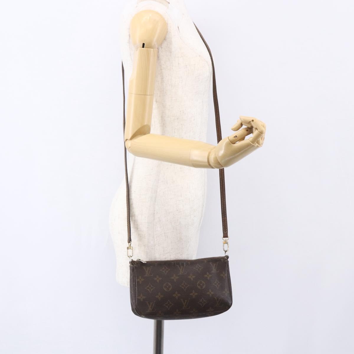 LOUIS VUITTON Monogram Pochette Accessoires Pouch M51980 LV Auth 153227