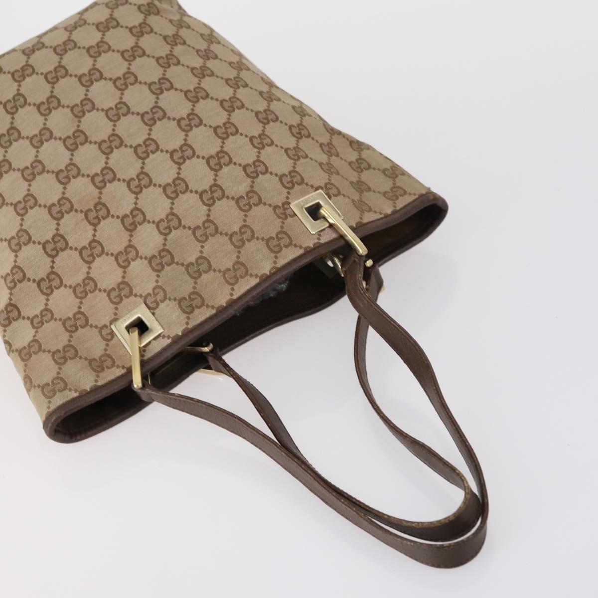 GUCCI GG Canvas Shoulder Bag 5 Set Beige Gold Auth 153244