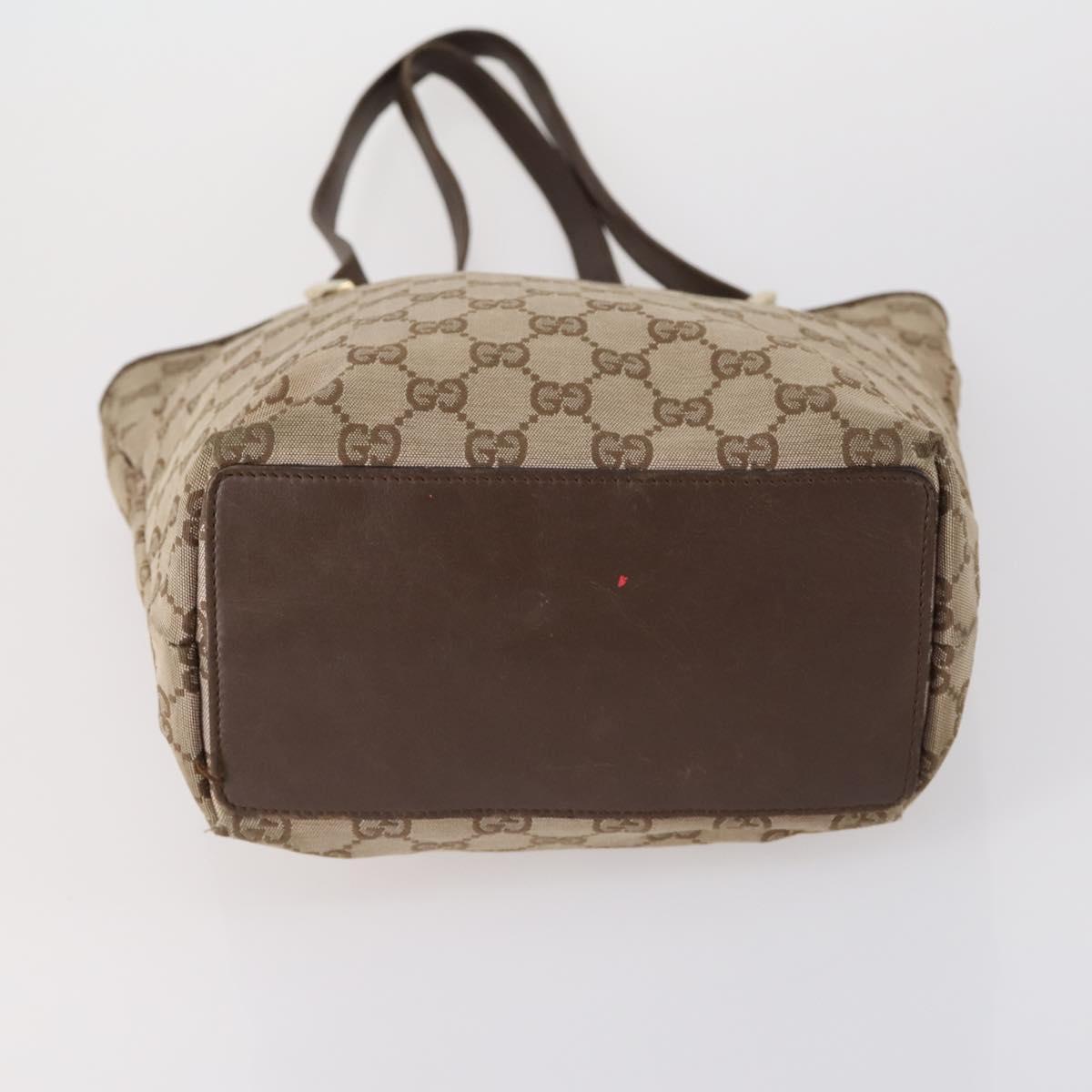 GUCCI GG Canvas Shoulder Bag 5 Set Beige Gold Auth 153244