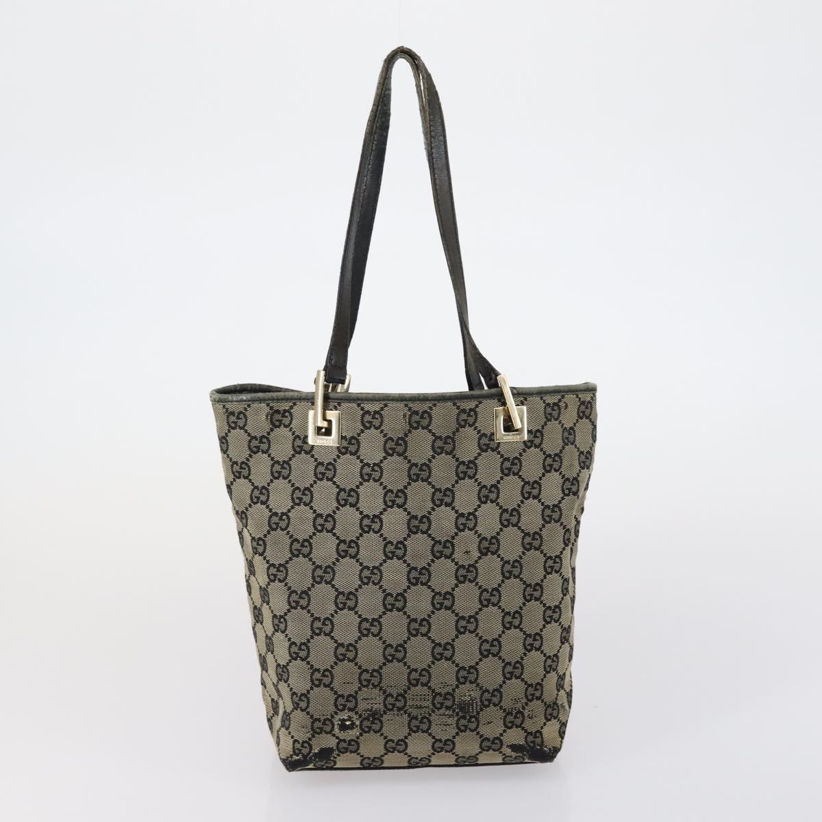 GUCCI GG Canvas Shoulder Bag 5 Set Beige Gold Auth 153244