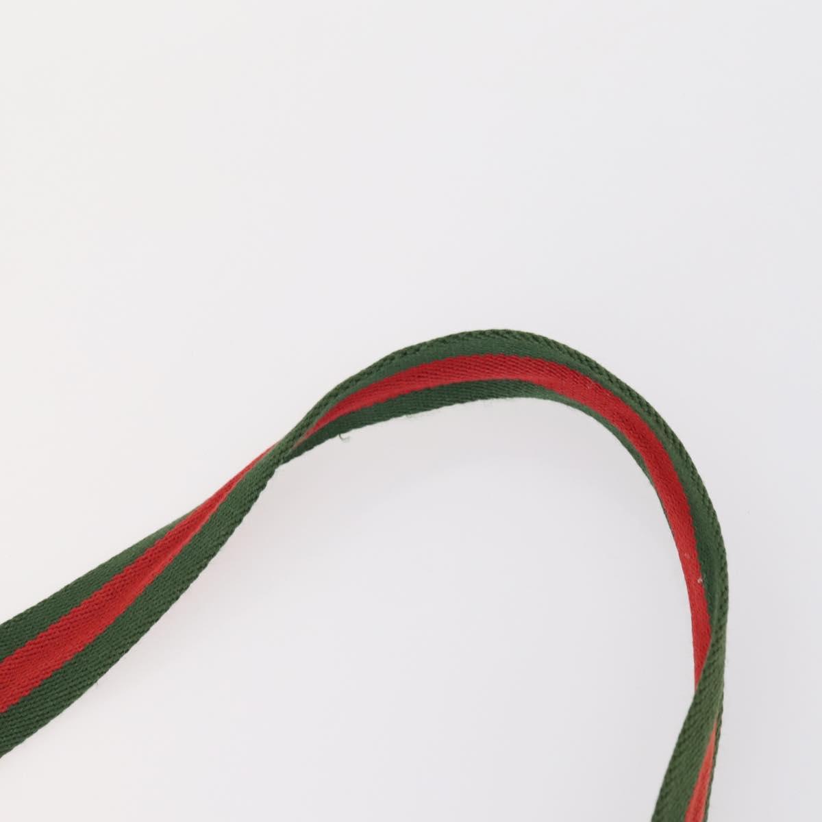 GUCCI GG Supreme Canvas Shoulder Bag PVC 5 Set Beige Black Auth 153245