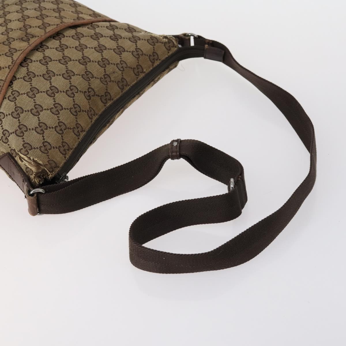 GUCCI GG Canvas Supreme Shoulder Bag 4 Set Beige Auth 153246