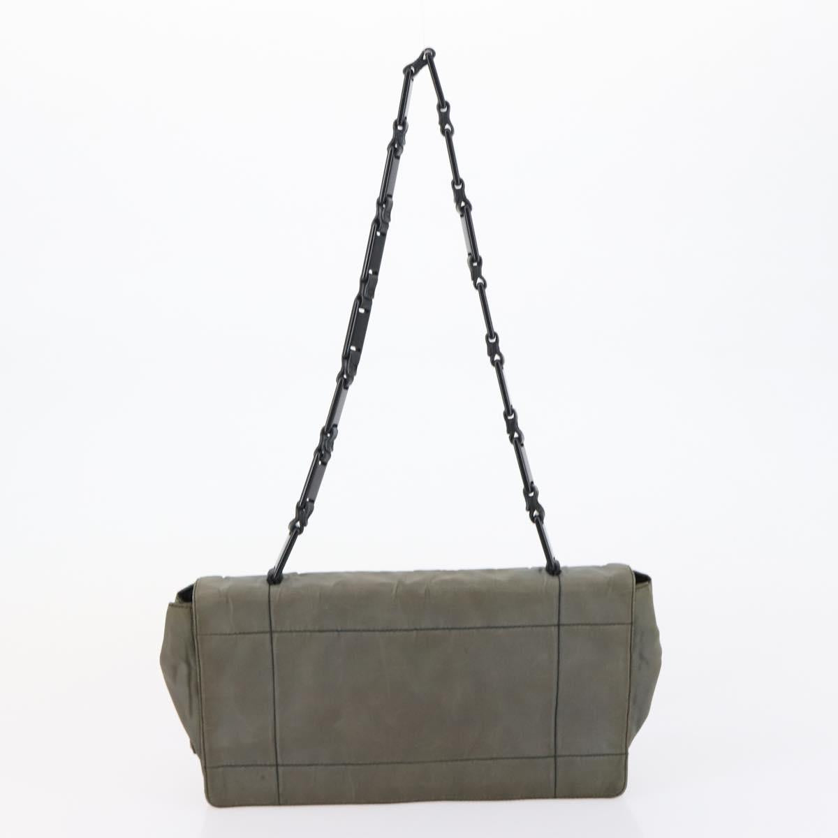 GUCCI PRADA Chanel Bag Nylon Leather 4 Set Black Beige Green Auth 153251