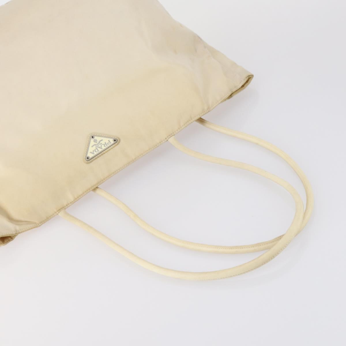 PRADA Hand Bag Nylon 3 Set White Black Auth 153252