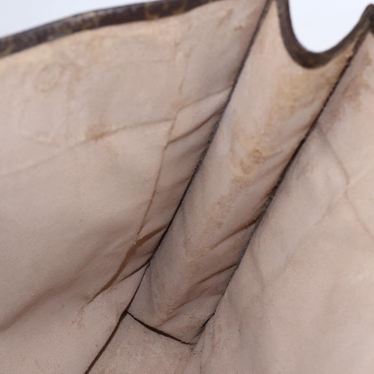 LOUIS VUITTON Monogram Sac Plat Hand Bag M51140 LV Auth 153300