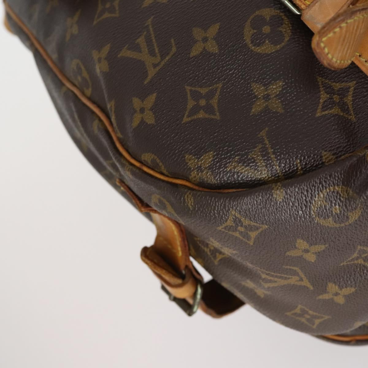 LOUIS VUITTON Monogram Saumur 43 Shoulder Bag M42252 LV Auth 153305