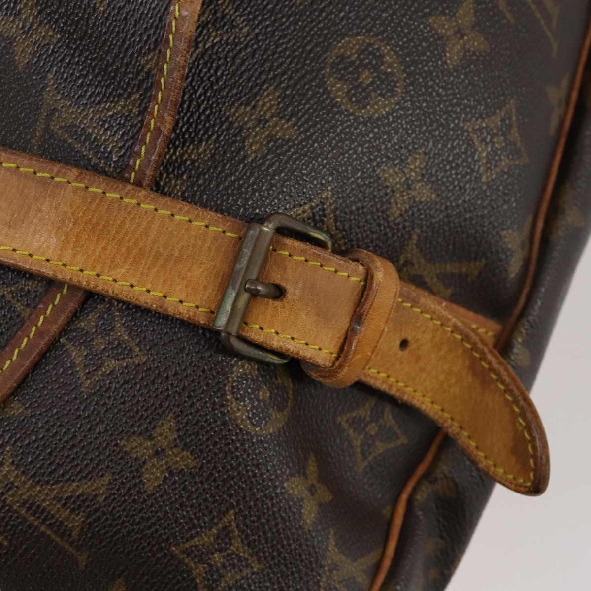 LOUIS VUITTON Monogram Saumur 43 Shoulder Bag M42252 LV Auth 153305