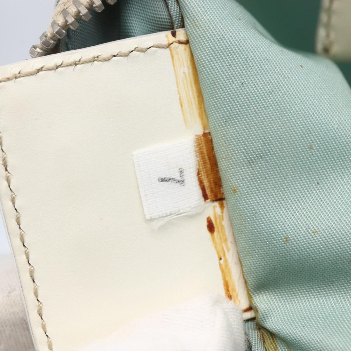 PRADA Shoulder Bag Nylon Light Blue Silver Auth 153313