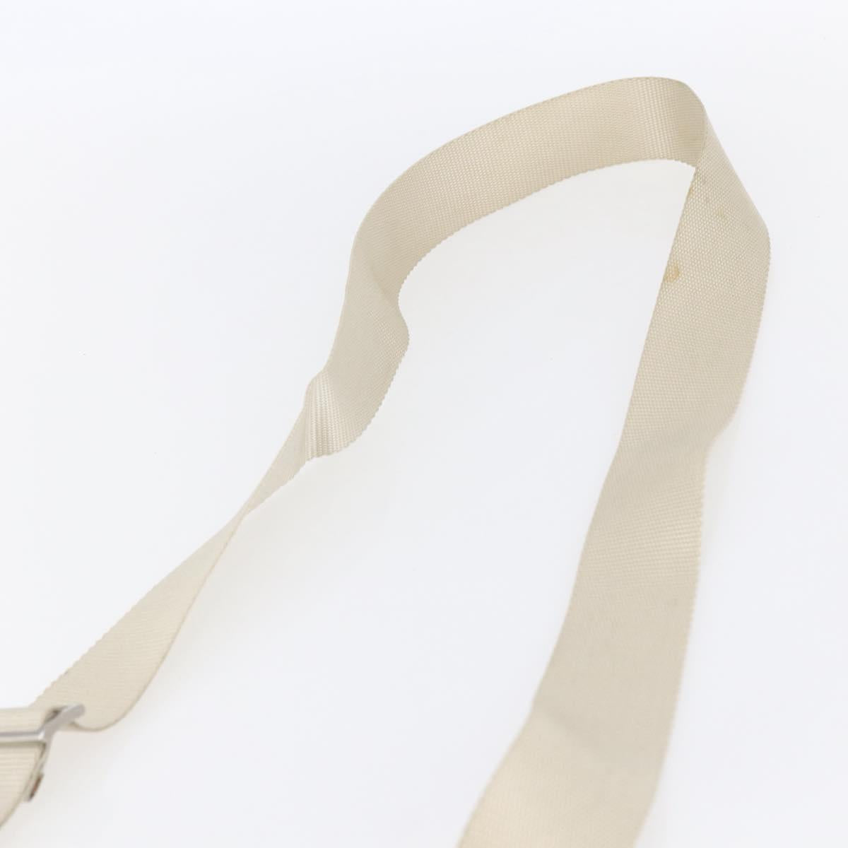 PRADA Shoulder Bag Nylon Light Blue Silver Auth 153313