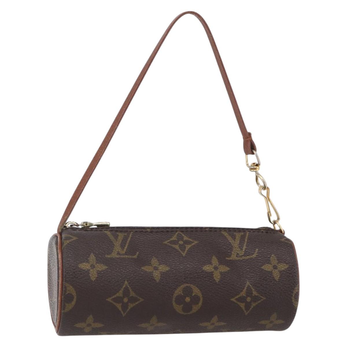 LOUIS VUITTON Monogram Papillon Pouch LV Auth 153321