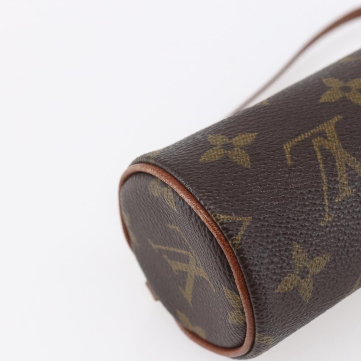 LOUIS VUITTON Monogram Papillon Pouch LV Auth 153321
