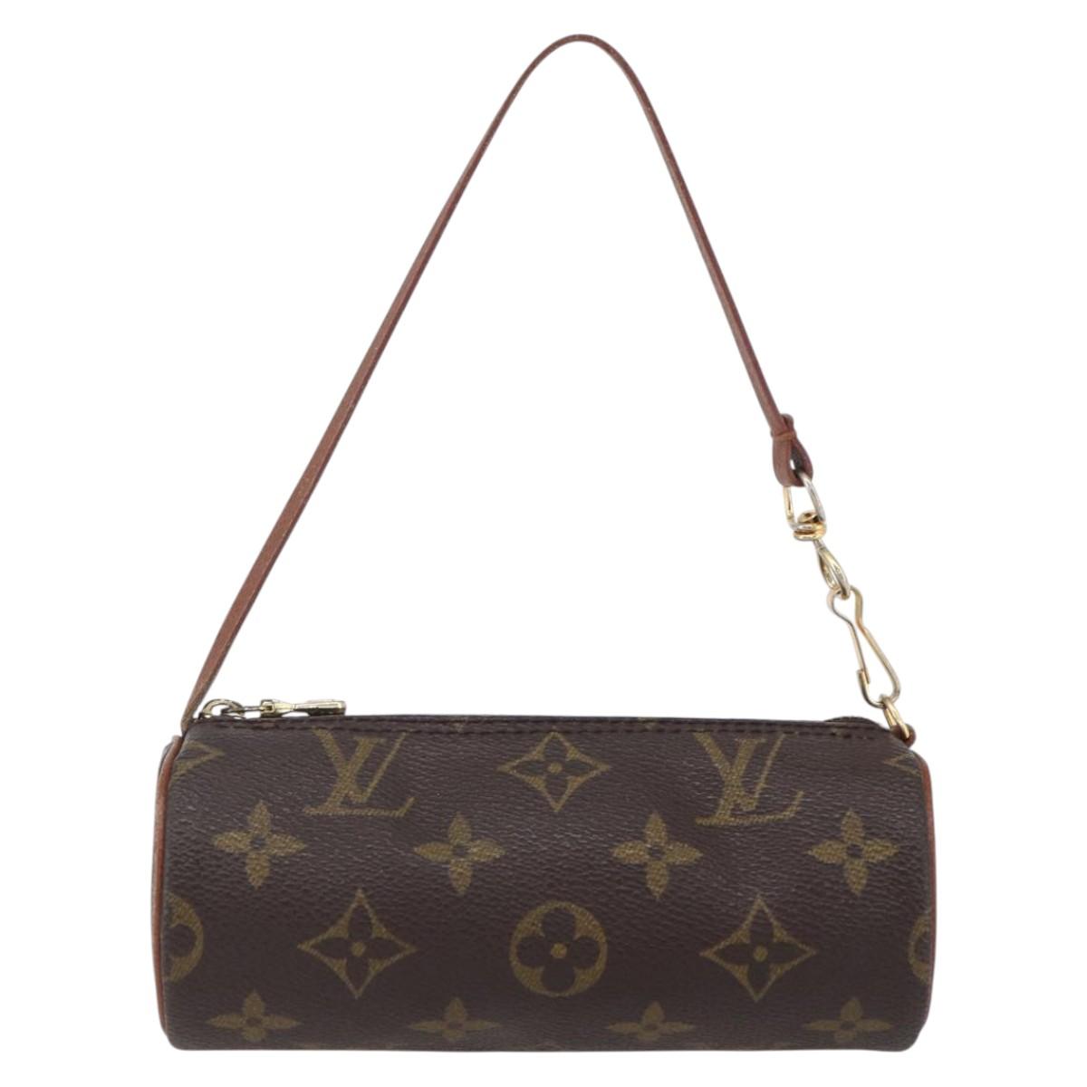 LOUIS VUITTON Monogram Papillon Pouch LV Auth 153321