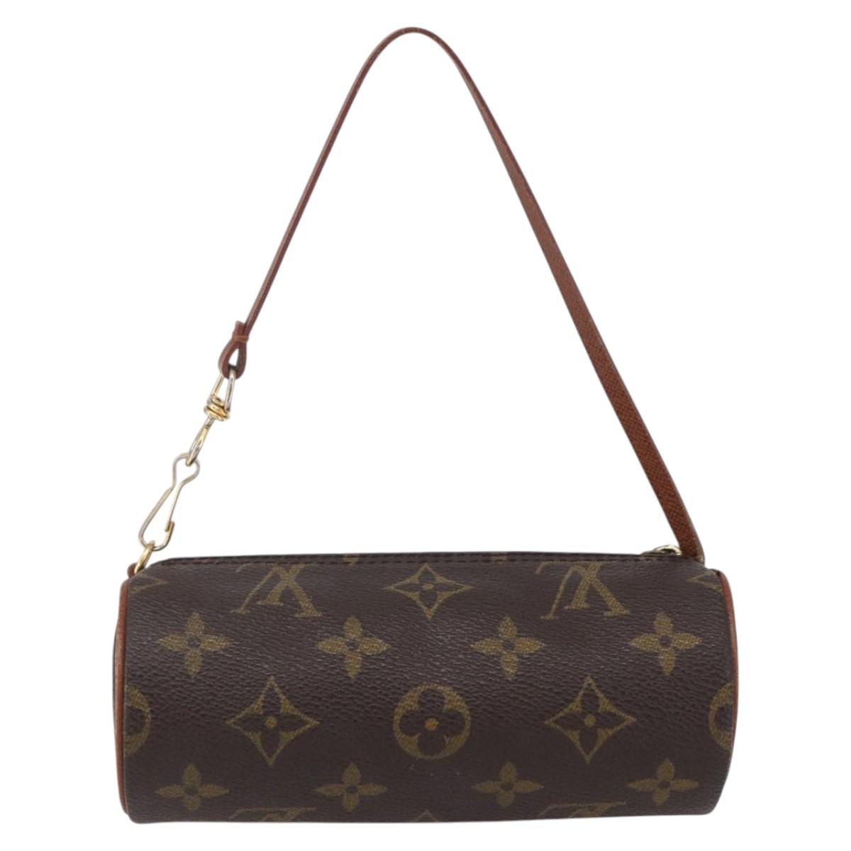 LOUIS VUITTON Monogram Papillon Pouch LV Auth 153321