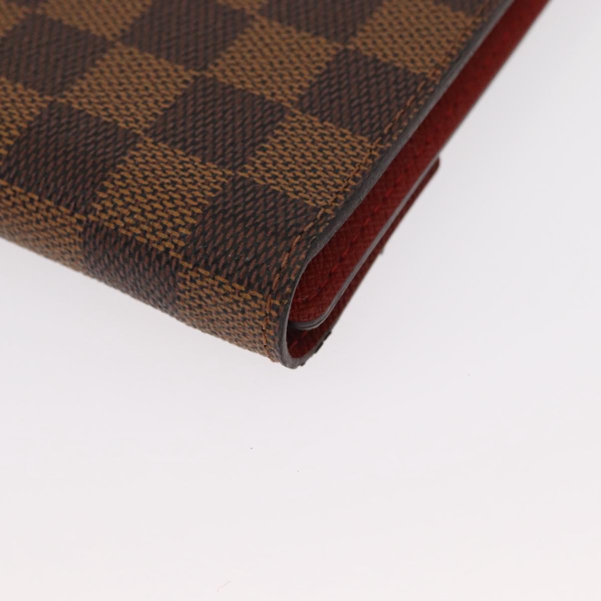 LOUIS VUITTON Damier Ebene CD Case Pouch LV Auth 153322