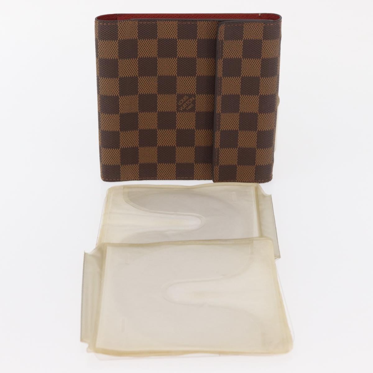 LOUIS VUITTON Damier Ebene CD Case Pouch LV Auth 153322