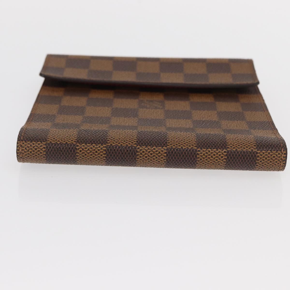 LOUIS VUITTON Damier Ebene CD Case Pouch LV Auth 153322