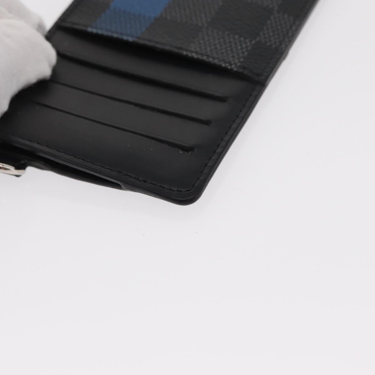 LOUIS VUITTON Damier Graphite Playphone 8+ Card Case N60106 LV Auth 153324