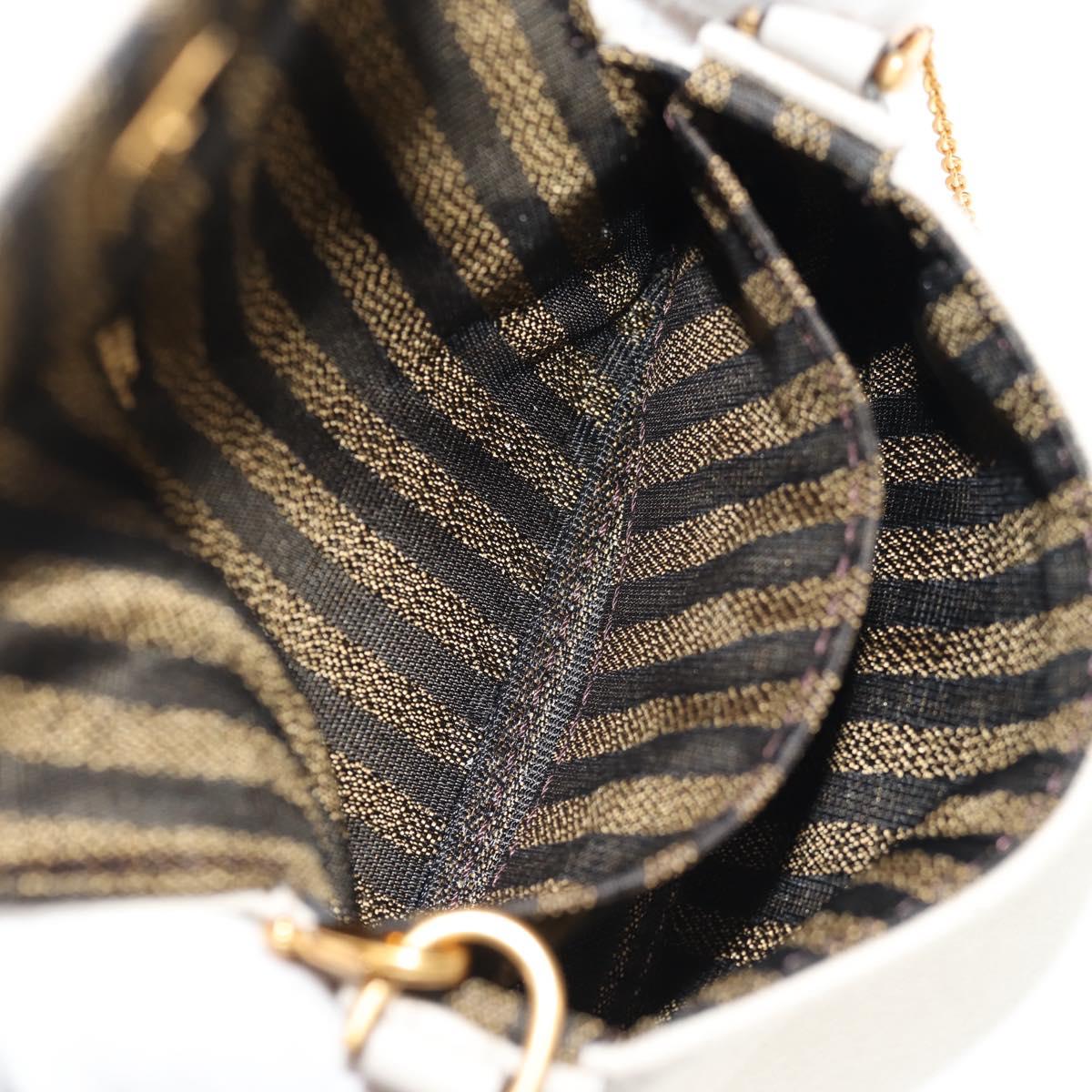 FENDI Zucca Canvas Nano Baguette Pouch Multicolor Auth 153326M
