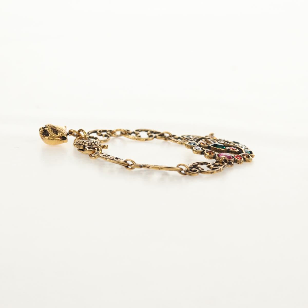 GUCCI GG Marmont Bracelet metal Gold Tone Auth 153328M