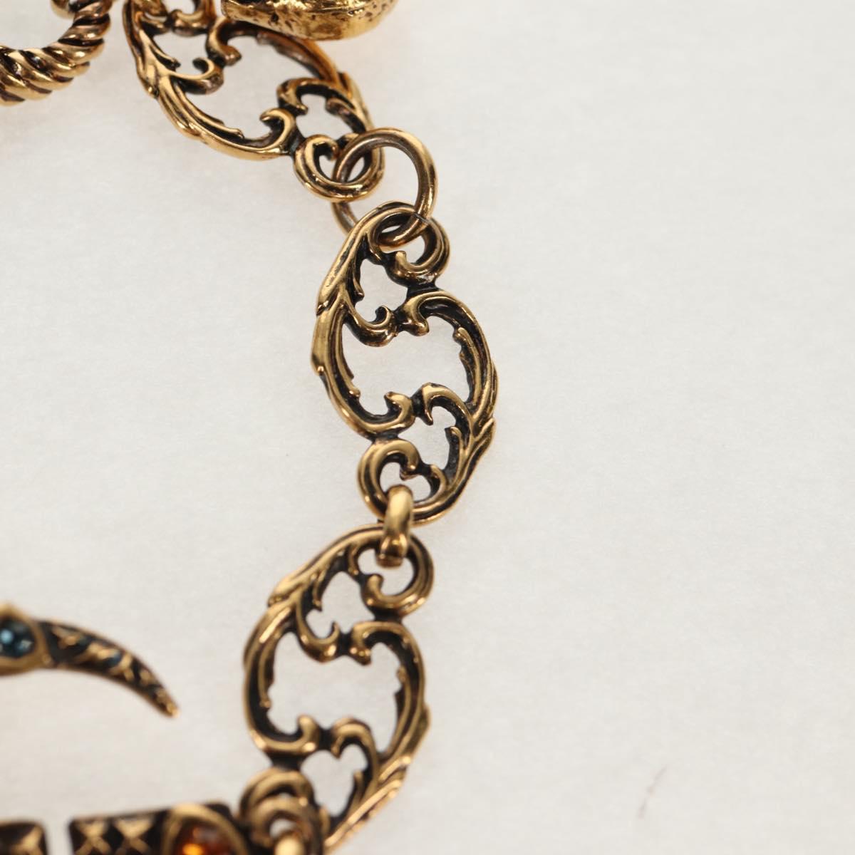 GUCCI GG Marmont Bracelet metal Gold Tone Auth 153328M