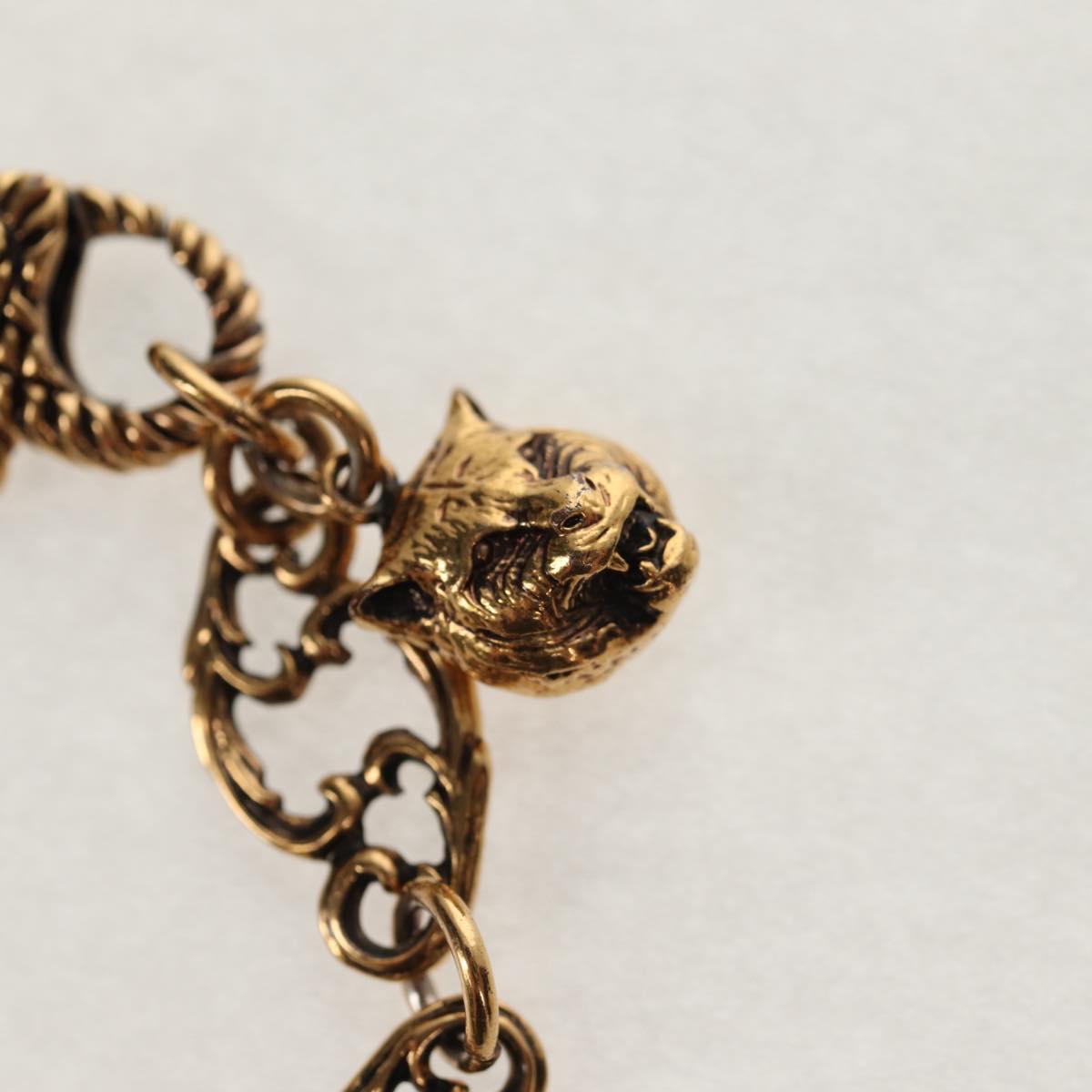 GUCCI GG Marmont Bracelet metal Gold Tone Auth 153328M