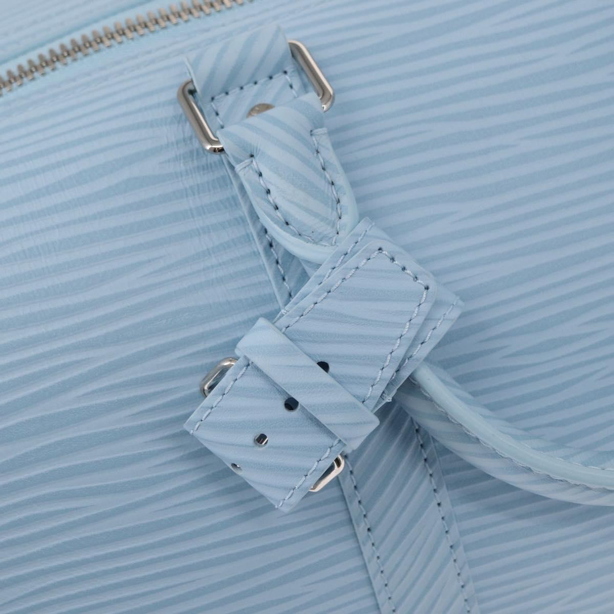 LOUIS VUITTON Epi XL Keepall Bandouliere 50 Bag Ice Blue M24949 LV Auth 153333SM