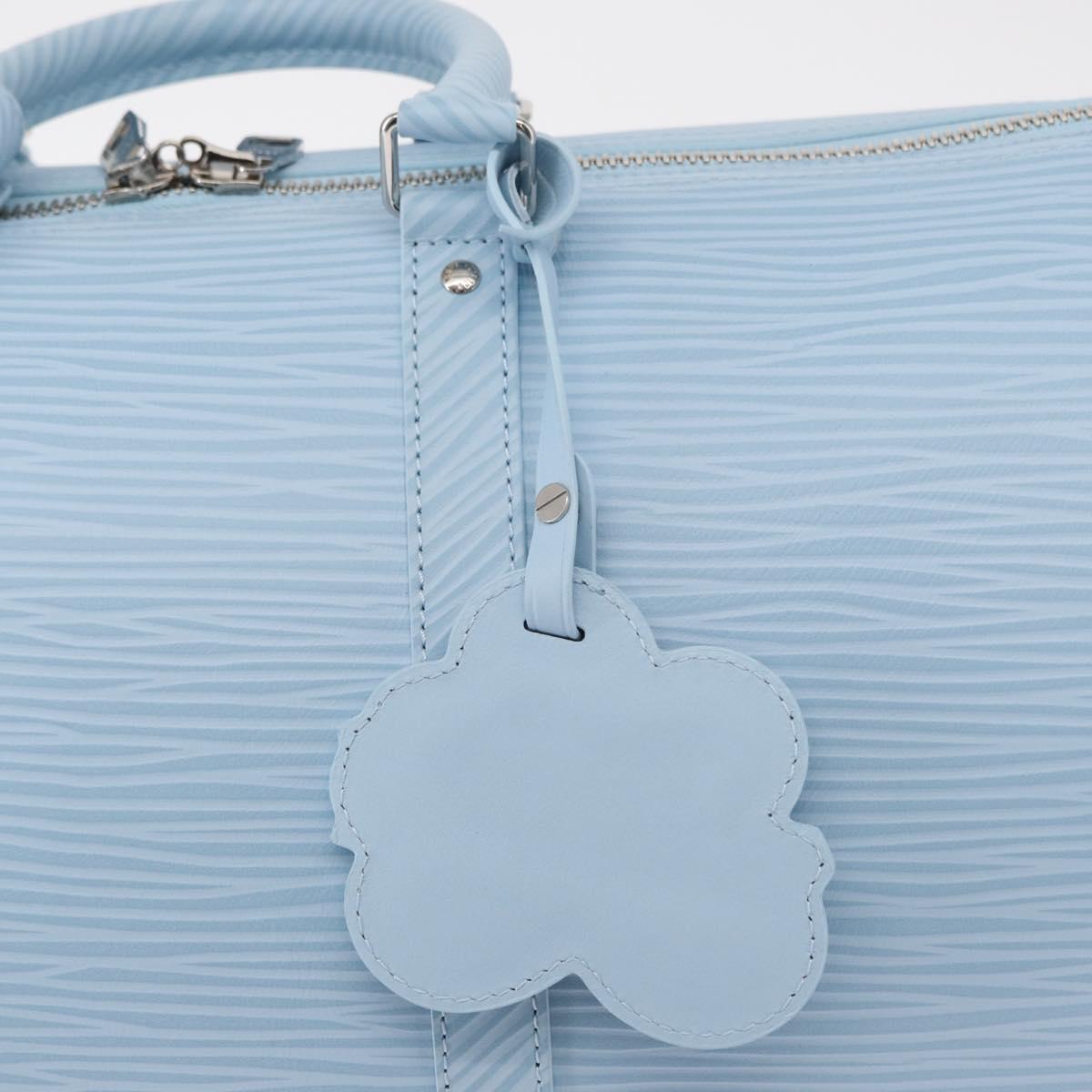 LOUIS VUITTON Epi XL Keepall Bandouliere 50 Bag Ice Blue M24949 LV Auth 153333SM