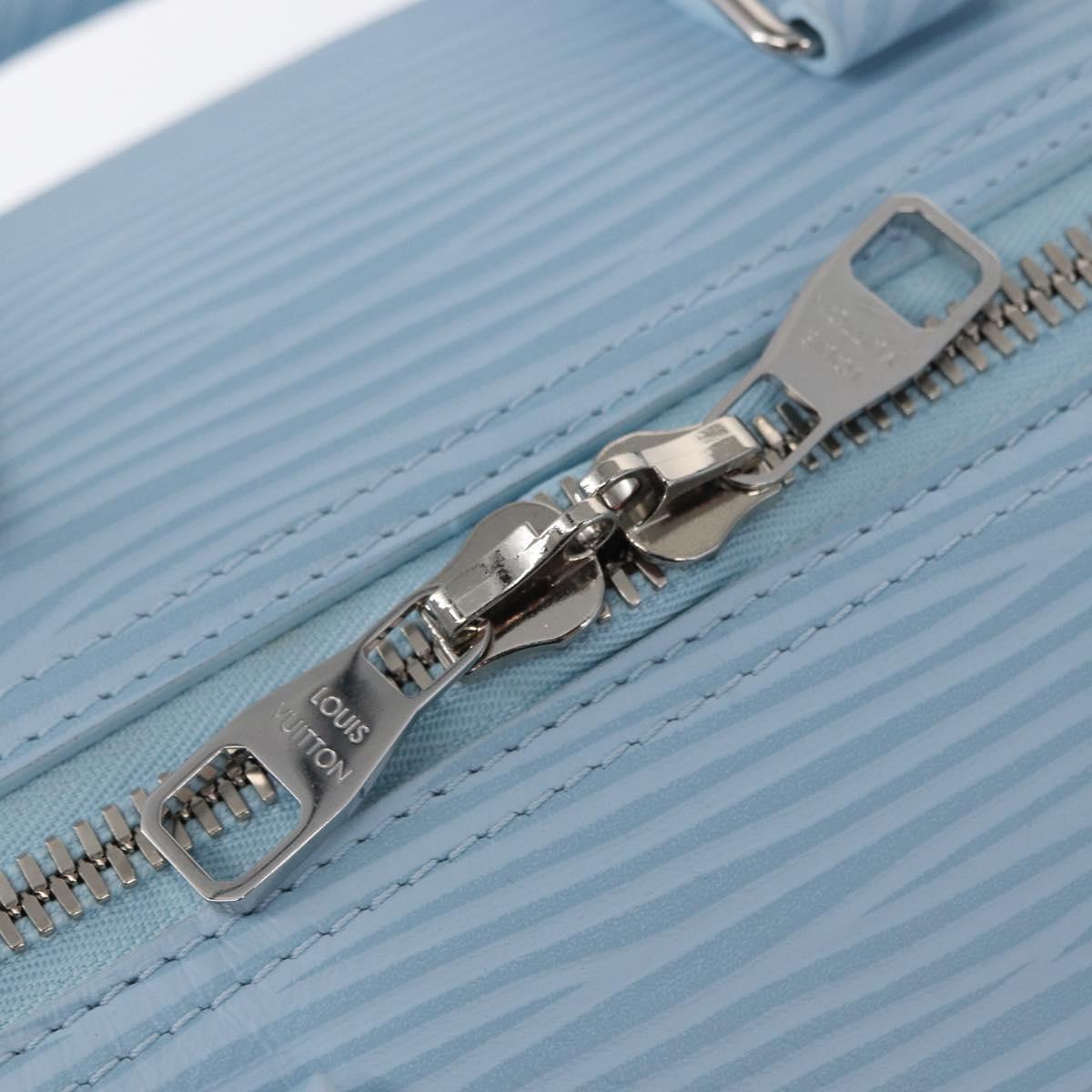 LOUIS VUITTON Epi XL Keepall Bandouliere 50 Bag Ice Blue M24949 LV Auth 153333SM