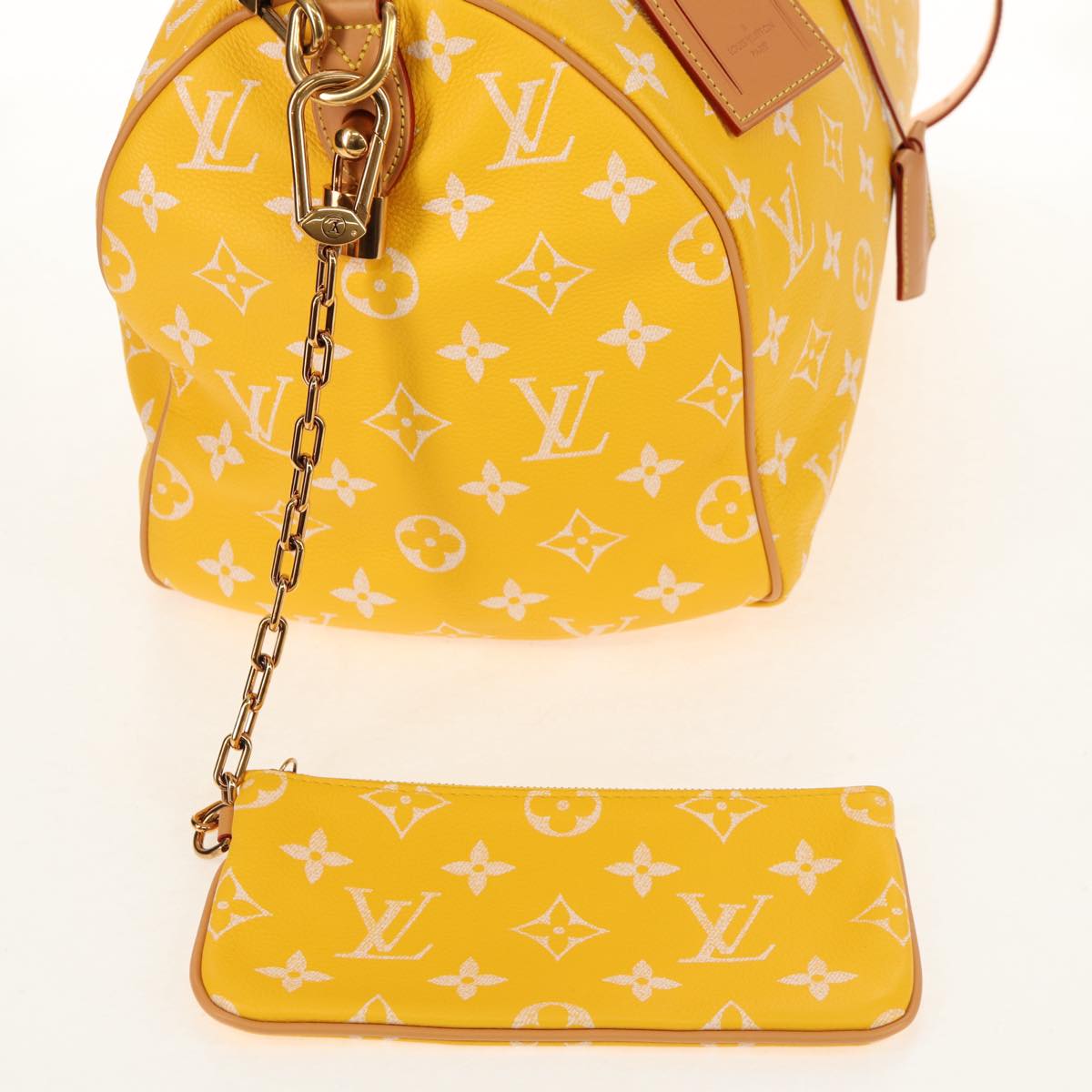 LOUIS VUITTON Speedy P9 Bandouliere 40 Bag Jaune Mat M24419 LV Auth 153334SM