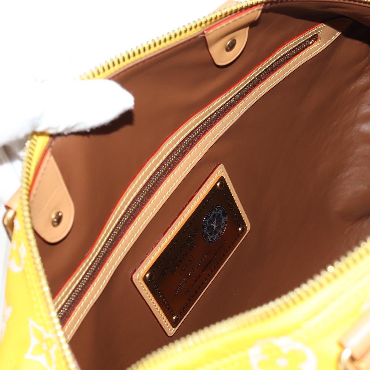LOUIS VUITTON Speedy P9 Bandouliere 40 Bag Jaune Mat M24419 LV Auth 153334SM