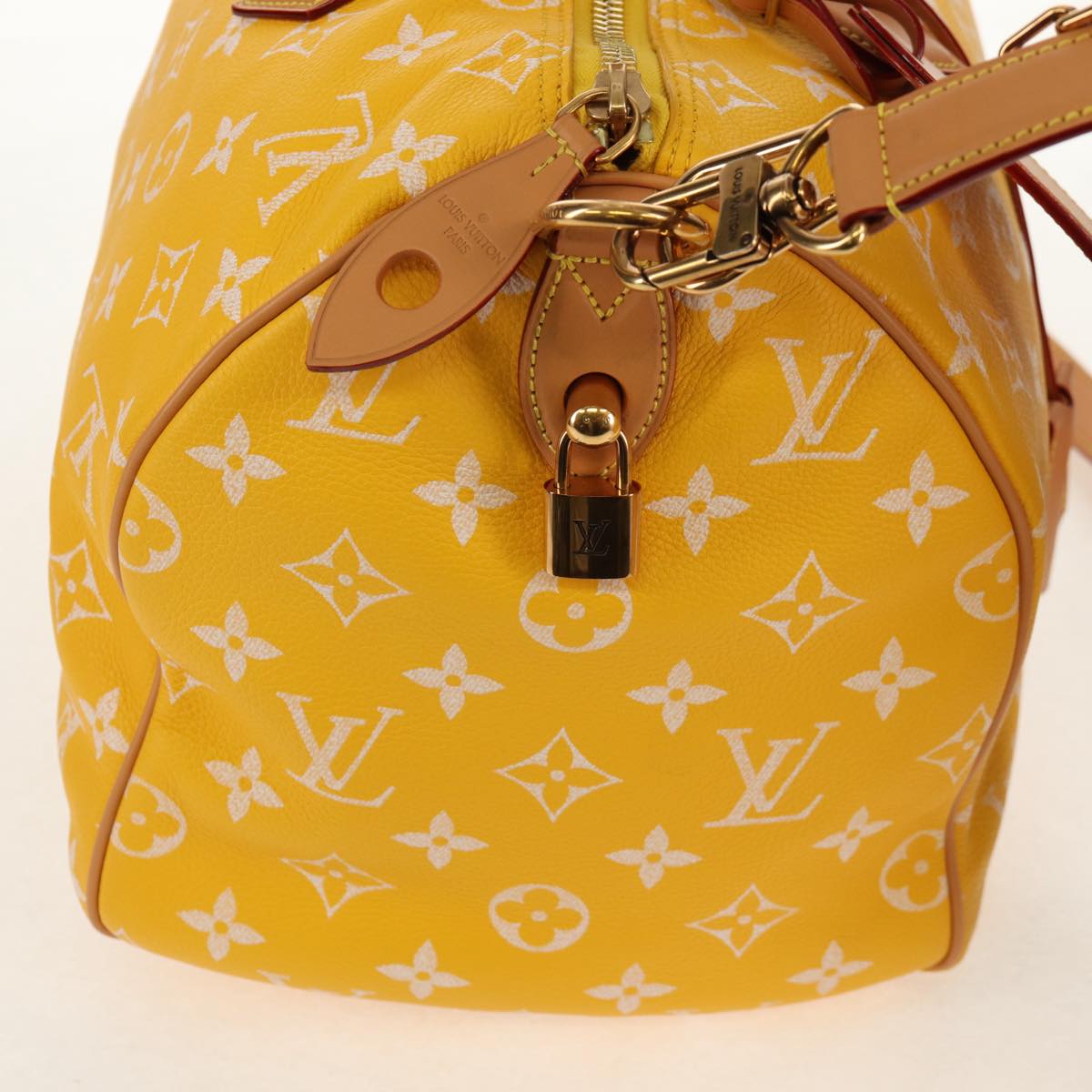 LOUIS VUITTON Speedy P9 Bandouliere 40 Bag Jaune Mat M24419 LV Auth 153334SM