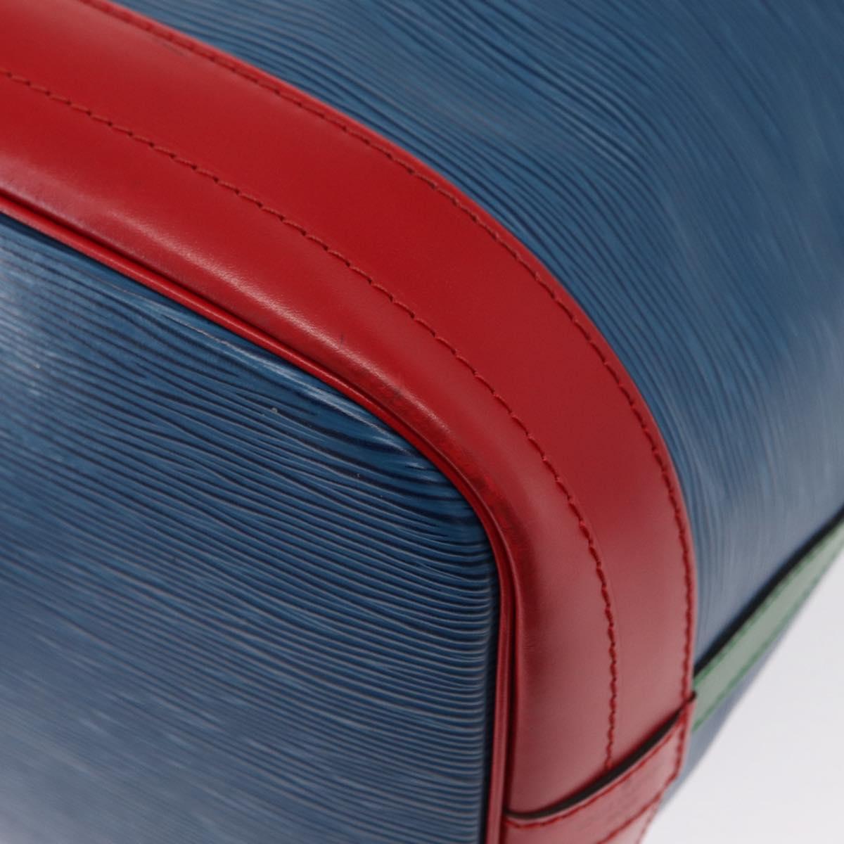 LOUIS VUITTON Epi Tricolor Noe Shoulder Bag Blue Red Green M44082 LV Auth 153340
