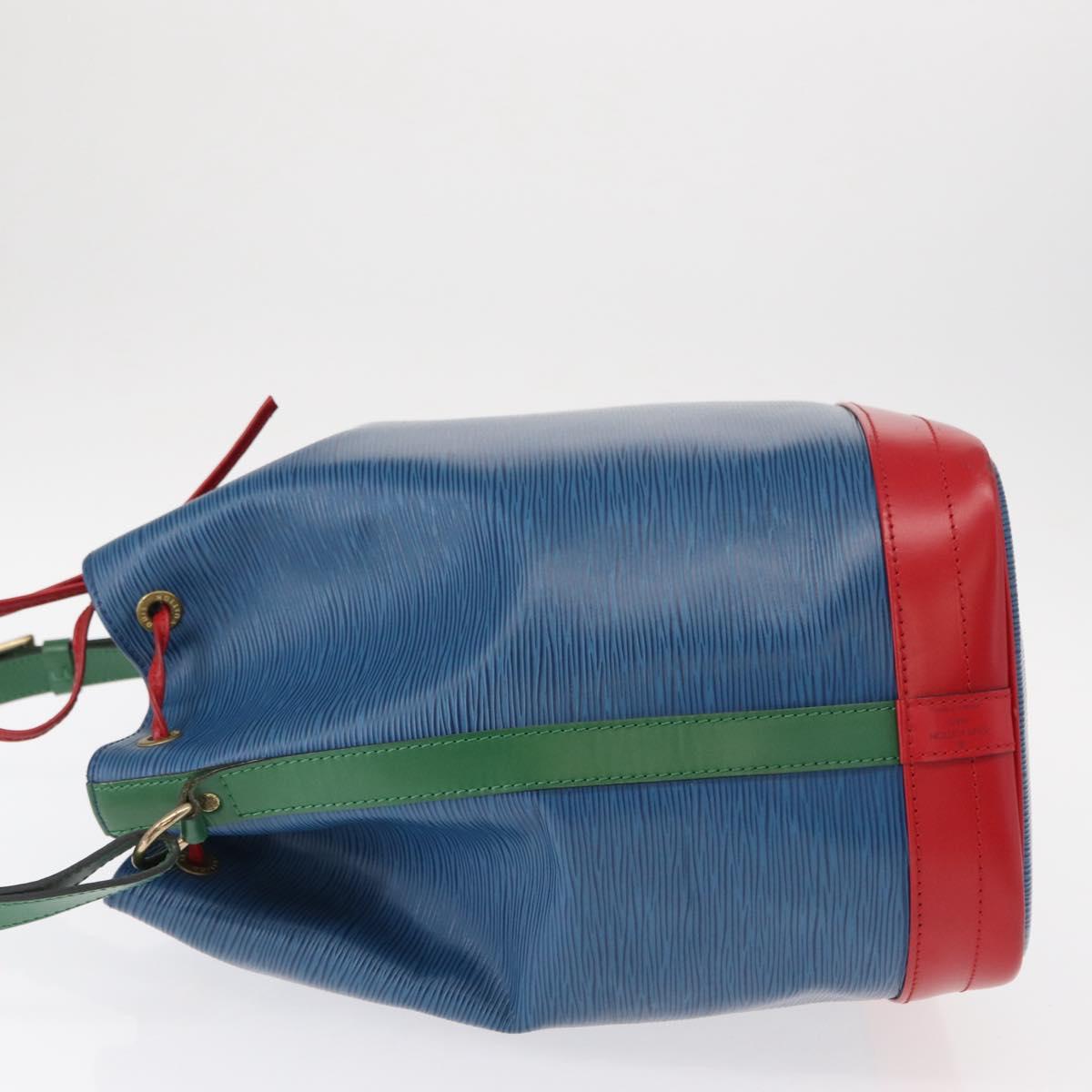 LOUIS VUITTON Epi Tricolor Noe Shoulder Bag Blue Red Green M44082 LV Auth 153340
