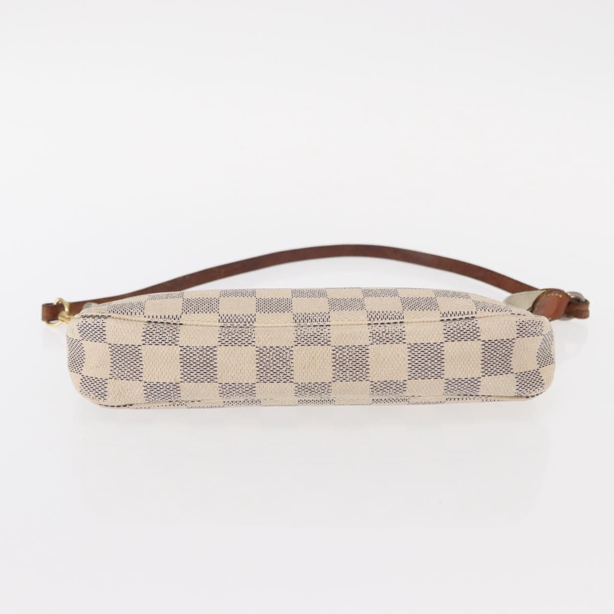 LOUIS VUITTON Damier Azur Pochette Accessoires Pouch N51986 LV Auth 153341