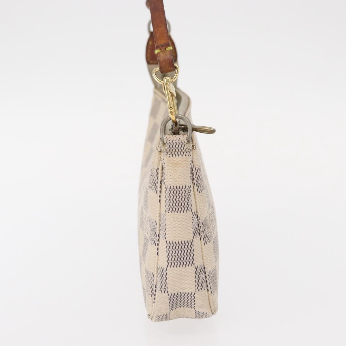 LOUIS VUITTON Damier Azur Pochette Accessoires Pouch N51986 LV Auth 153341