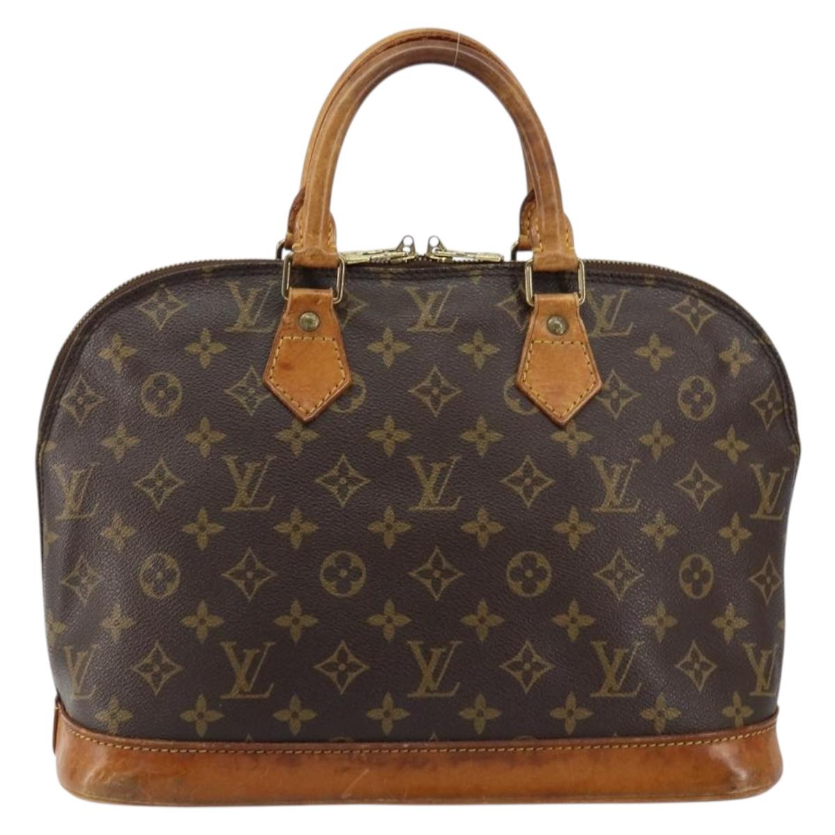 LOUIS VUITTON Monogram Alma Hand Bag M51130 LV Auth 153343