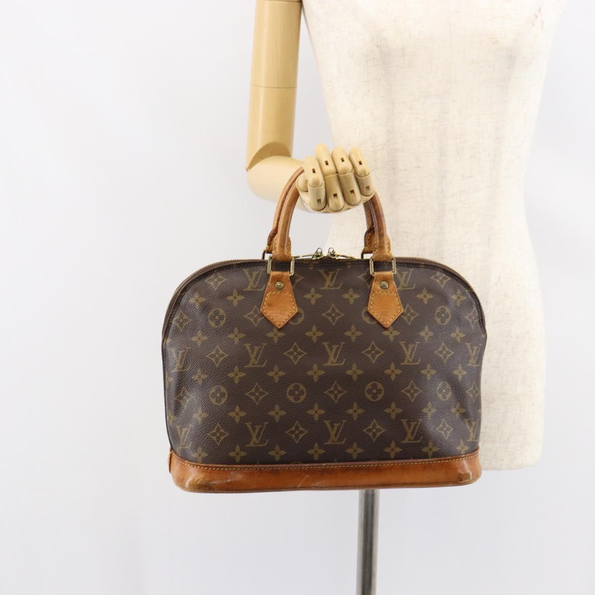 LOUIS VUITTON Monogram Alma Hand Bag M51130 LV Auth 153343