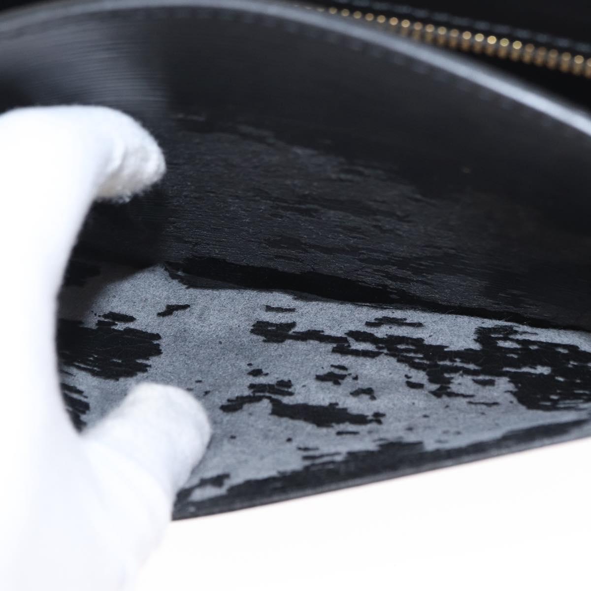 LOUIS VUITTON Epi Pochette Homme Clutch Bag Black Noir M52522 LV Auth 153345