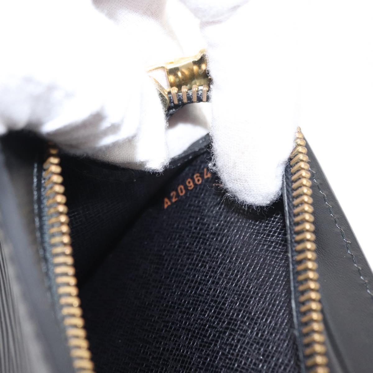 LOUIS VUITTON Epi Pochette Homme Clutch Bag Black Noir M52522 LV Auth 153345