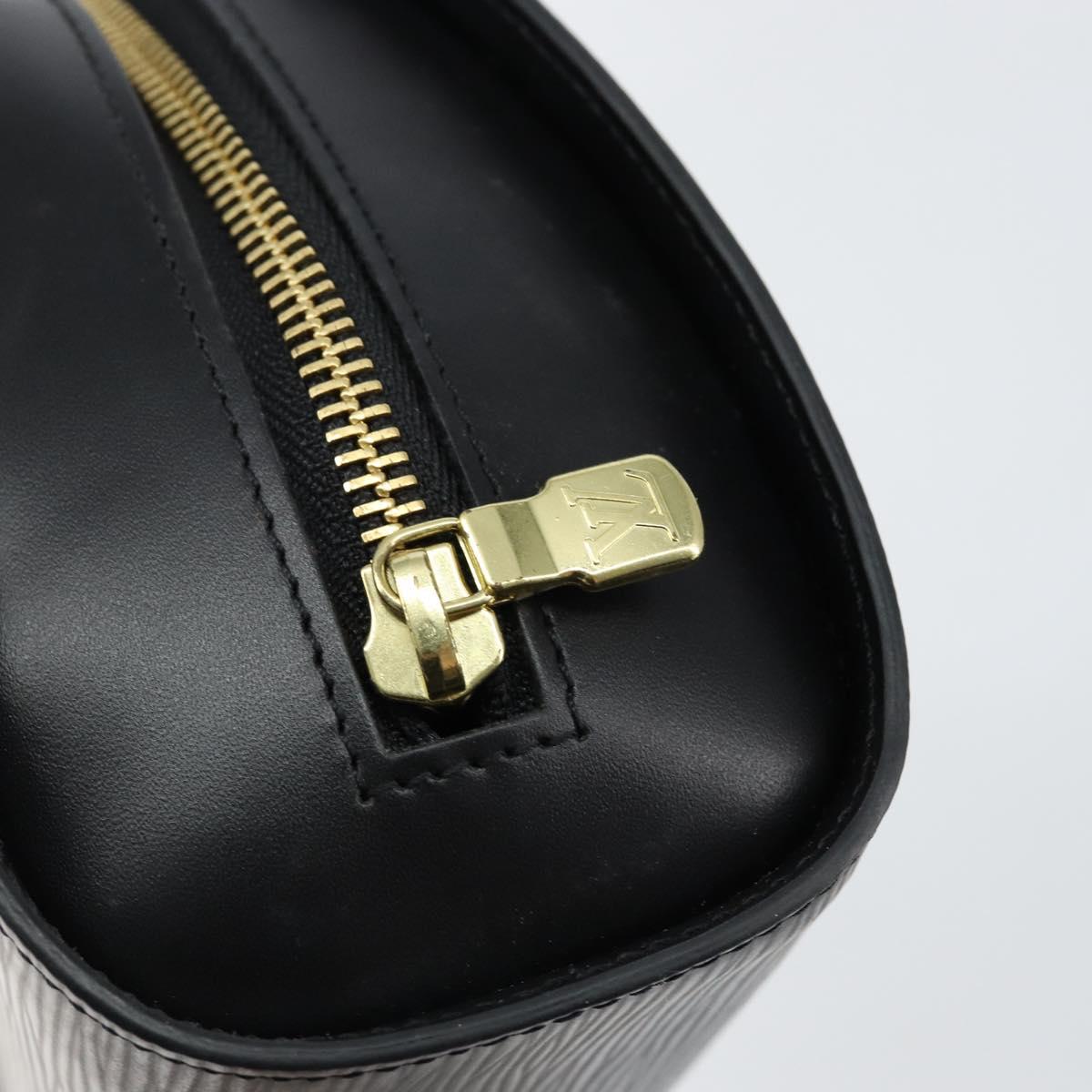 LOUIS VUITTON Epi Dauphine GM Cosmetic Pouch Black M48432 LV Auth 153346