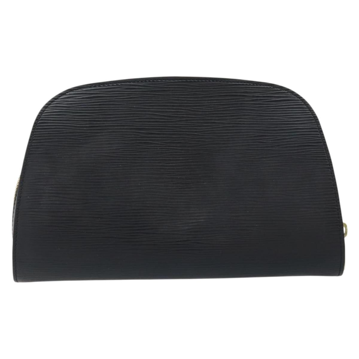 LOUIS VUITTON Epi Dauphine GM Cosmetic Pouch Black M48432 LV Auth 153346