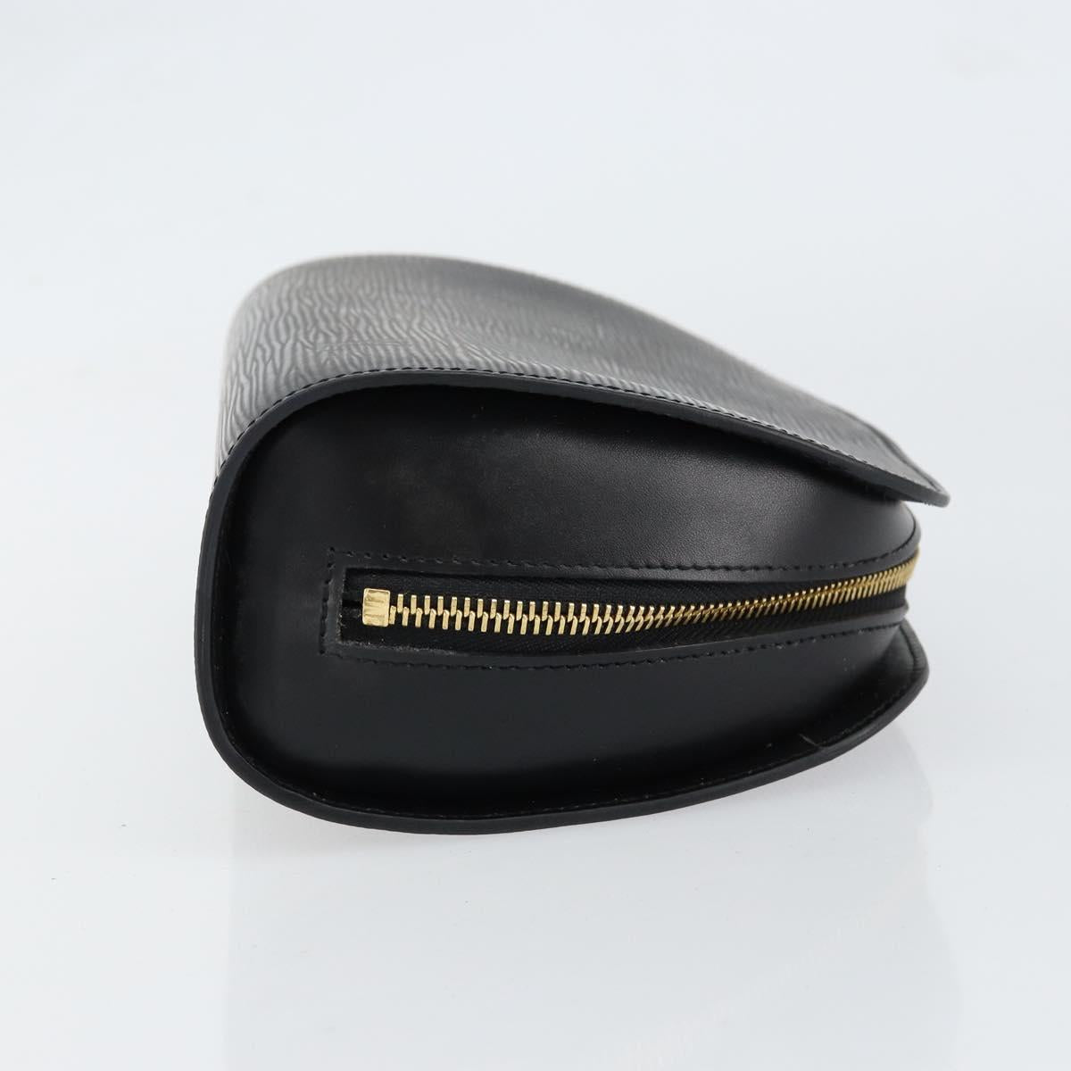 LOUIS VUITTON Epi Dauphine GM Cosmetic Pouch Black M48432 LV Auth 153346