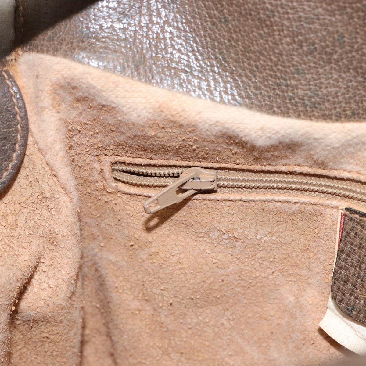 GUCCI GG Supreme Web Sherry Line Bag PVC Beige Gold 10 02 056 Auth 153349