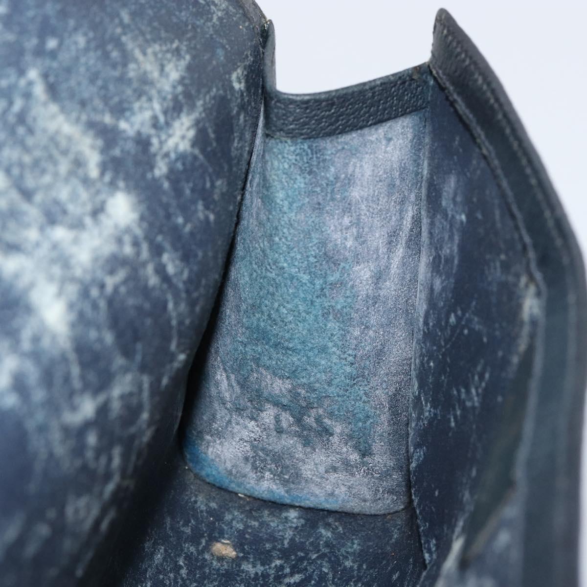 GUCCI GG Supreme Sherry Line Clutch Bag PVC Navy Red 84 01 007 Auth 153350