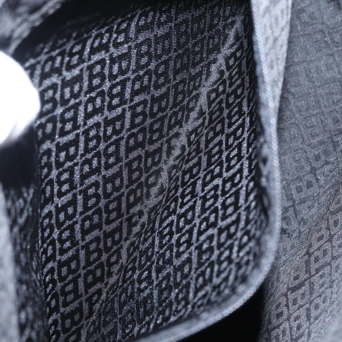 BALLY Quilted Shoulder Bag Leather Black Gold Auth 153353