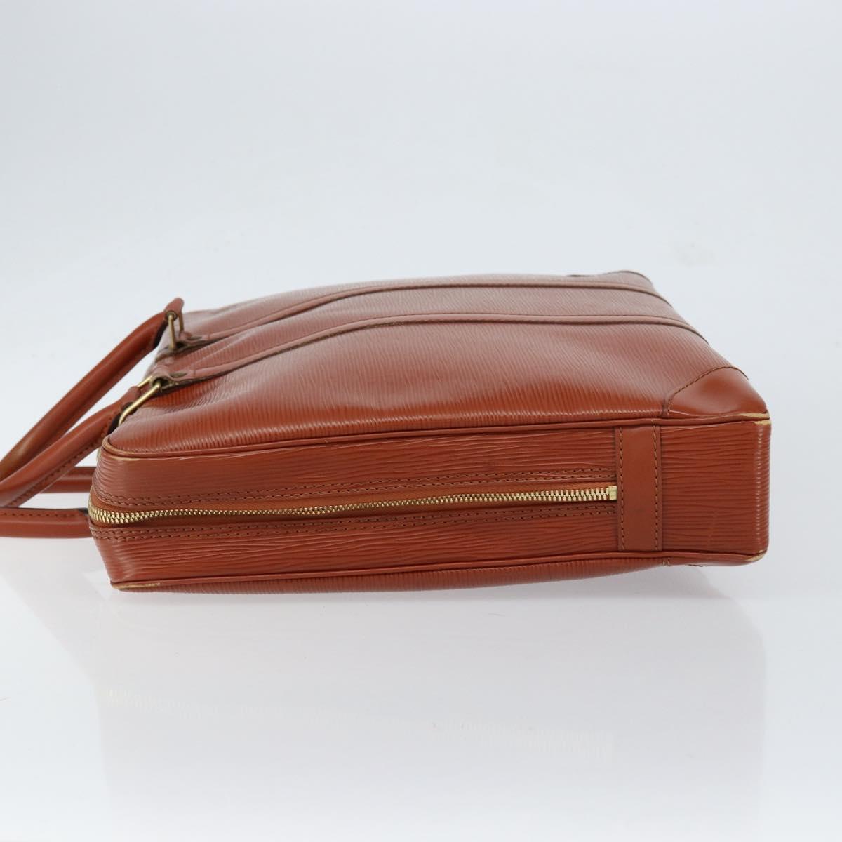 LOUIS VUITTON Epi Porte Documents Voyage Business Bag Brown M54478 Auth 153355